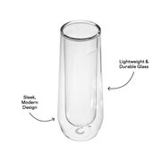 Stemless Flute Glass Set (2) - Smooth Choice U5