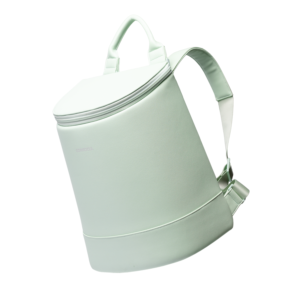 Eola Bucket Cooler Bag - Leisure Getaway H7 - Sage Mist - Vegan Leather