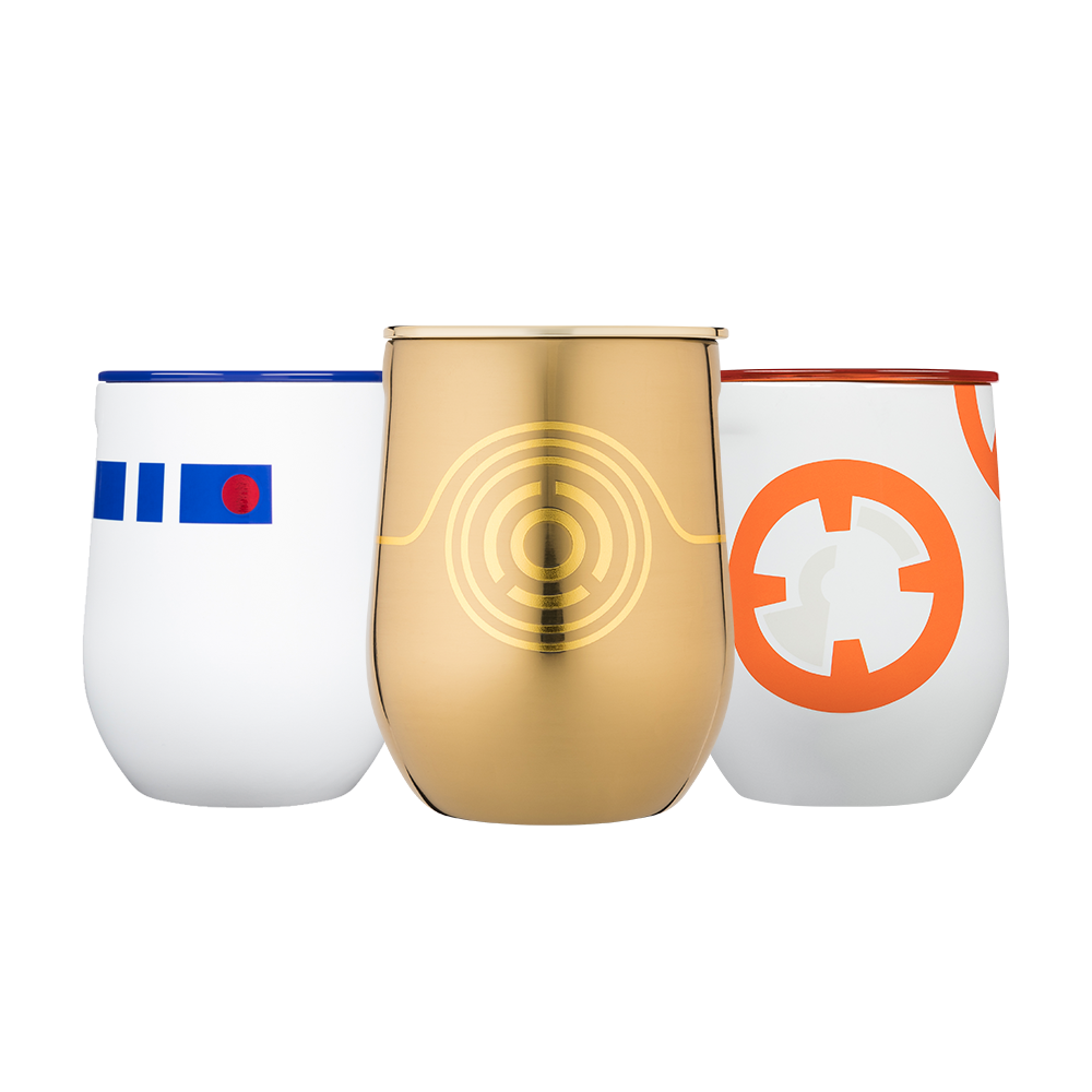 Star Wars TM Droids Stemless Set (3) - Smooth Beverage H8